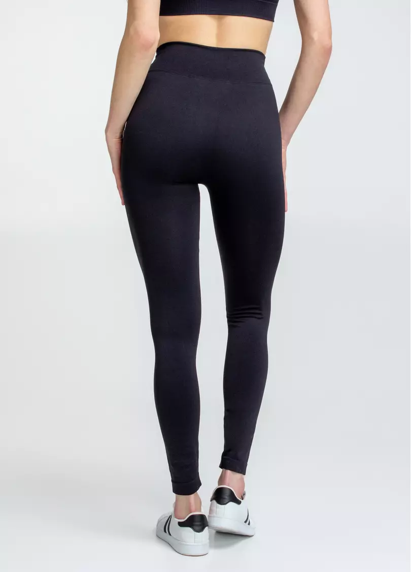 Леггинсы с V-поясом LEGGINGS FLOW (черный)