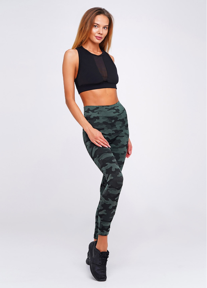 Легінси для фітнесу LEGGINGS MILITARY 01 (зелений)