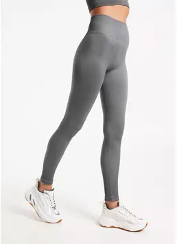 Легінси в рубчик з моделюючим швом ззаду LEGGINGS RIB poppy seed (сірий) Легінси в рубчик з моделюючим швом ззаду LEGGINGS RIB poppy seed (сірий)