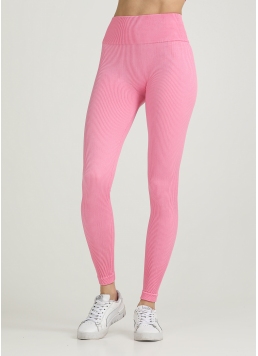 Легінси в рубчик з моделюючим швом ззаду LEGGINGS RIB rosa pink (рожевий)