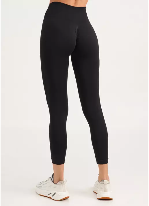 Легінси з пуш-ап ефектом та широким поясом LEGGINGS SHAPE black (чорний)