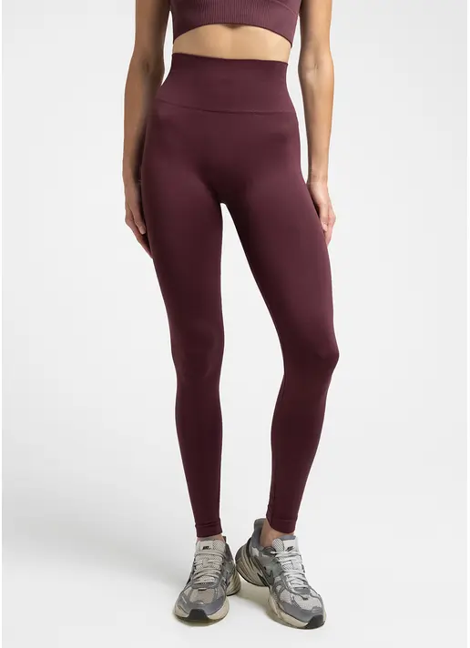 Легінси з пуш-ап ефектом та широким поясом LEGGINGS SHAPE, бордові Легінси з пуш-ап ефектом та широким поясом LEGGINGS SHAPE, бордові