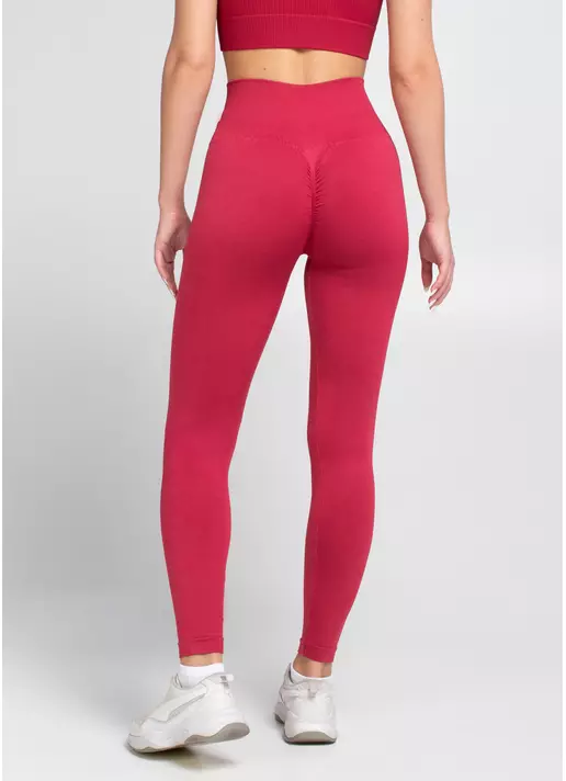 Легінси з пуш-ап ефектом та широким поясом LEGGINGS SHAPE winterberry (червоний)