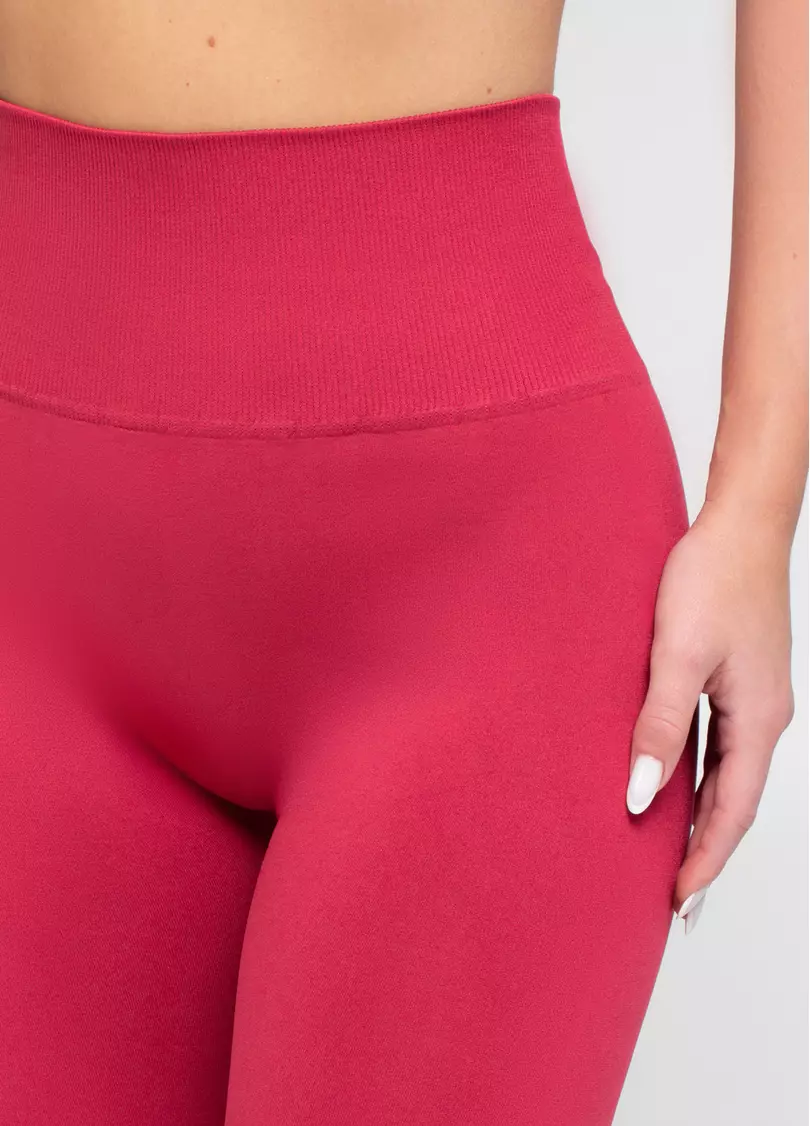 Легінси з пуш-ап ефектом та широким поясом LEGGINGS SHAPE winterberry (червоний)