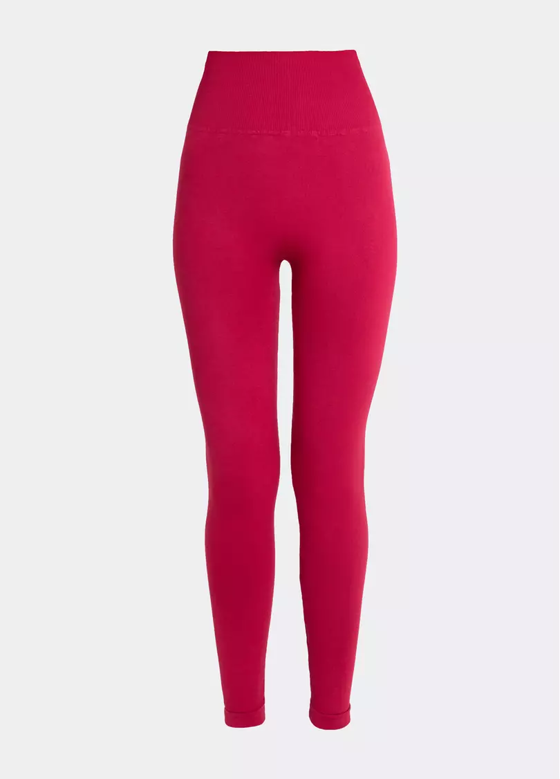 Легінси з пуш-ап ефектом та широким поясом LEGGINGS SHAPE winterberry (червоний)