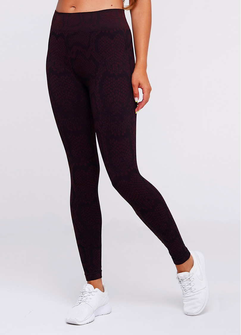 Жіночі спортивні легінси LEGGINGS SNAKE 01 (бордовий)