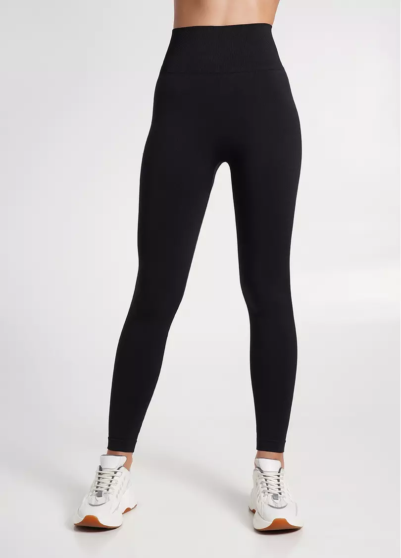 Спортивные леггинсы с моделирующим швом LEGGINGS SPORT SHAPE black (черный)