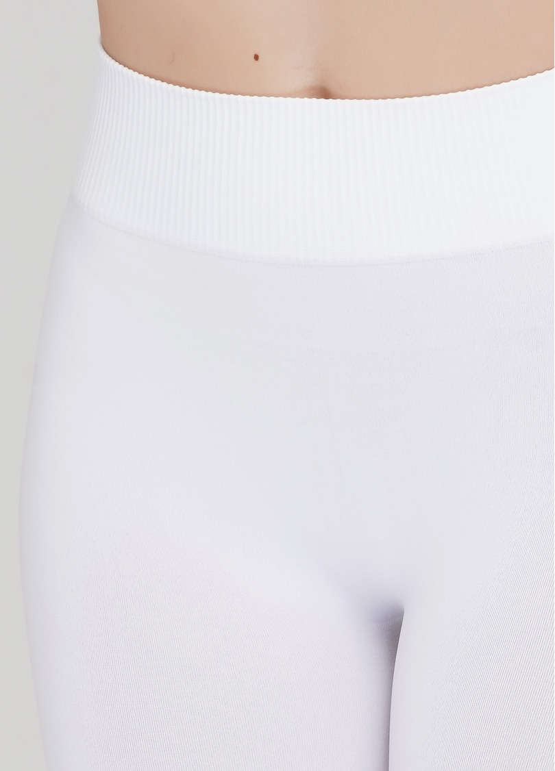 Бесшовные леггинсы для спорта LEGGINGS (белый)