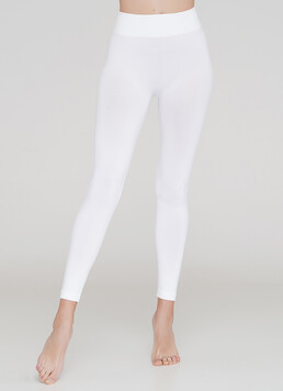 Бесшовные леггинсы для спорта LEGGINGS (белый)