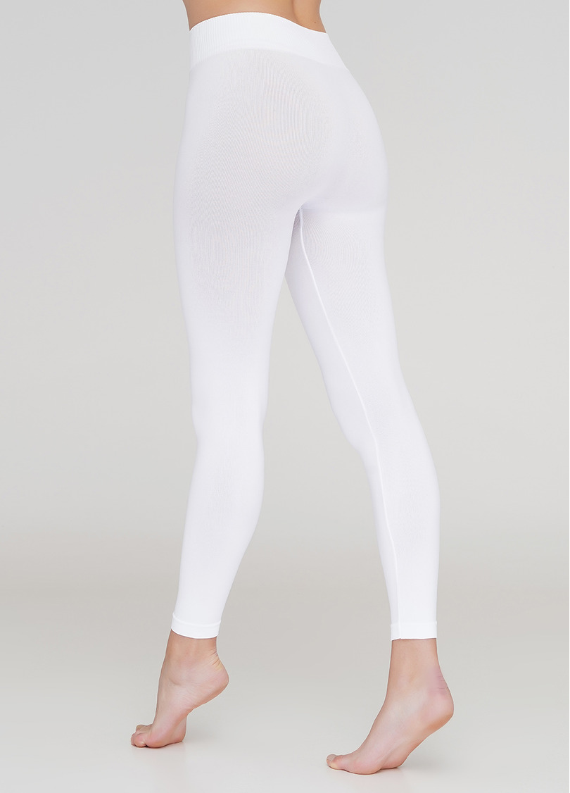 Бесшовные леггинсы для спорта LEGGINGS (белый)