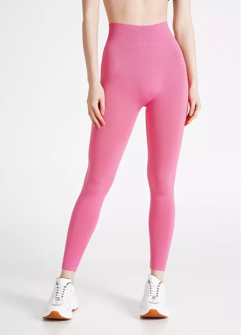 Безшовні легінси LEGGINGS bubblegum (рожевий)