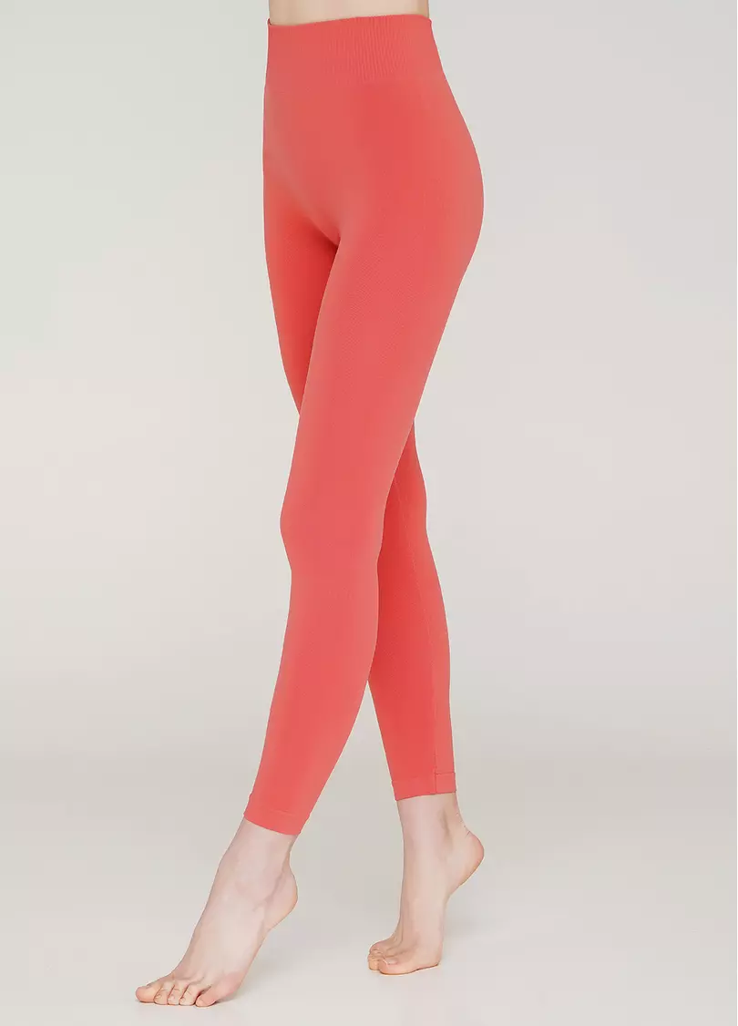 Безшовні легінси для спорту LEGGINGS (кораловий)