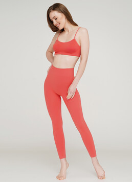 Бесшовные леггинсы для спорта LEGGINGS (коралловый)
