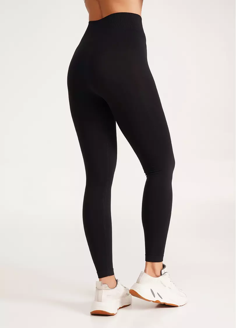 Бесшовные леггинсы LEGGINGS (черный)