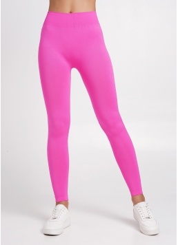 Бесшовные леггинсы для спорта LEGGINGS pink neon (неоновый рожевый)