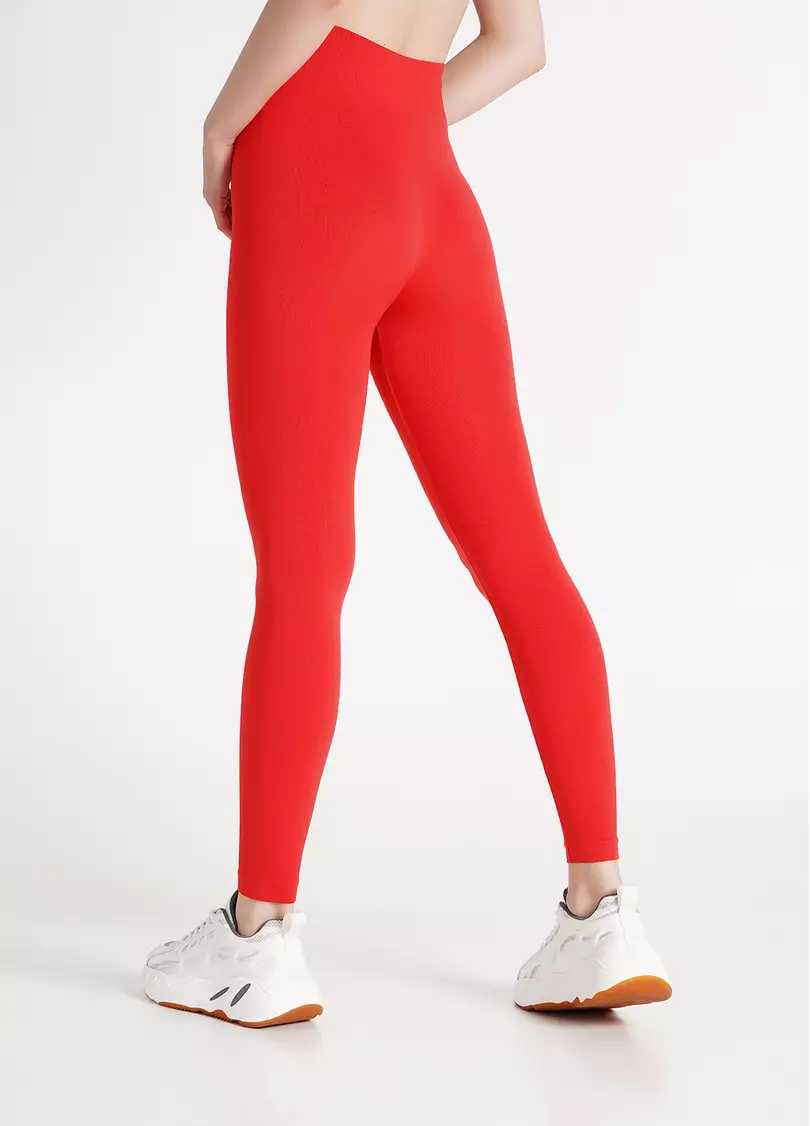 Бесшовные леггинсы для спорта LEGGINGS poinciana (красный)