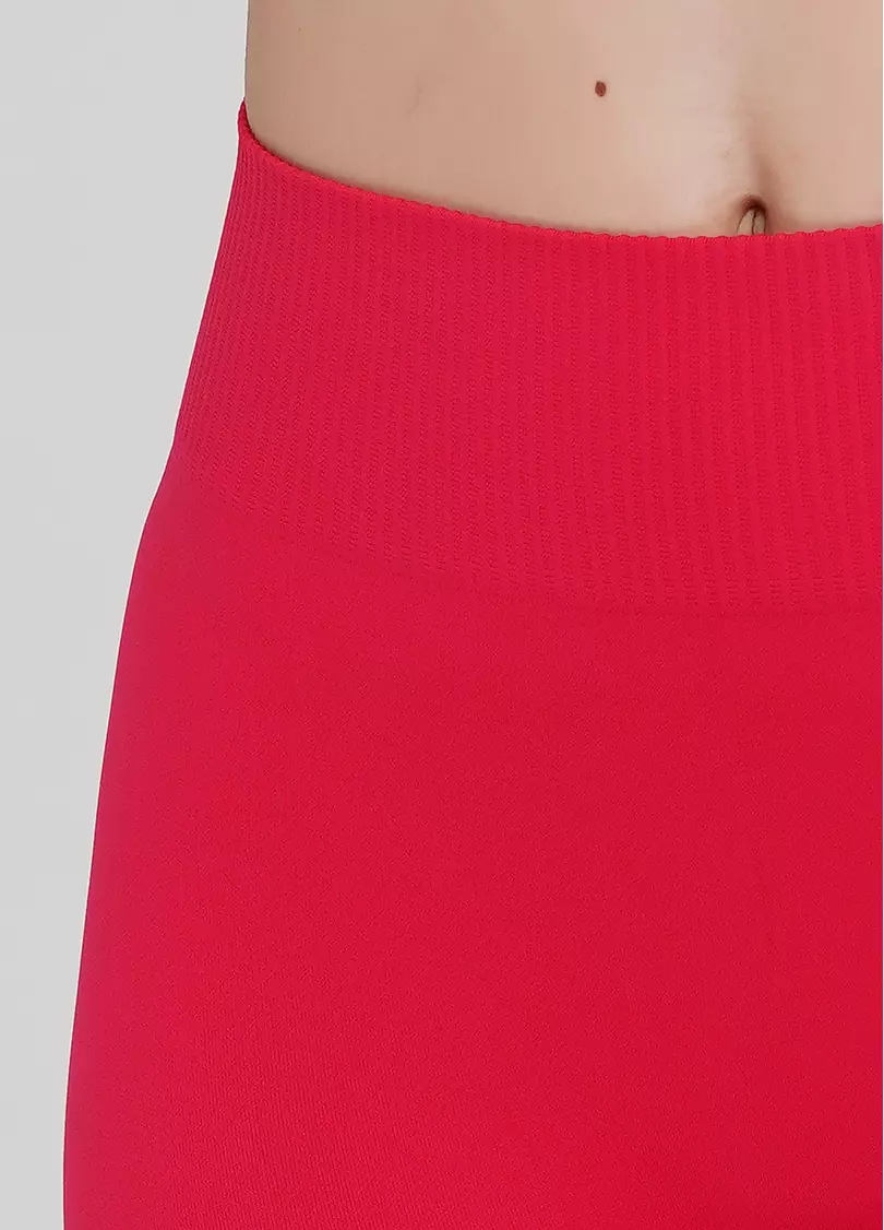 Бесшовные леггинсы для спорта LEGGINGS (ярко-розовый)