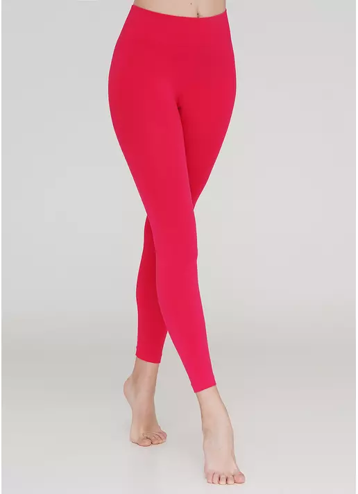 Бесшовные леггинсы для спорта LEGGINGS (ярко-розовый)