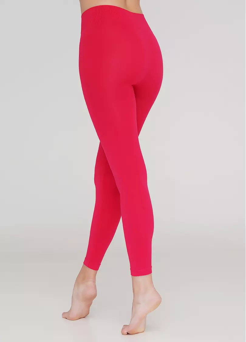 Бесшовные леггинсы для спорта LEGGINGS (ярко-розовый)