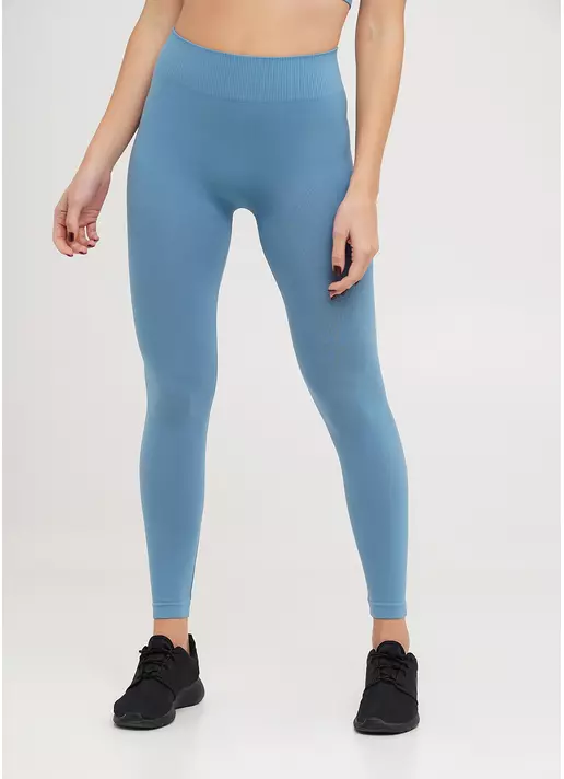 Бесшовные леггинсы для спорта LEGGINGS spring lake (блакитний)