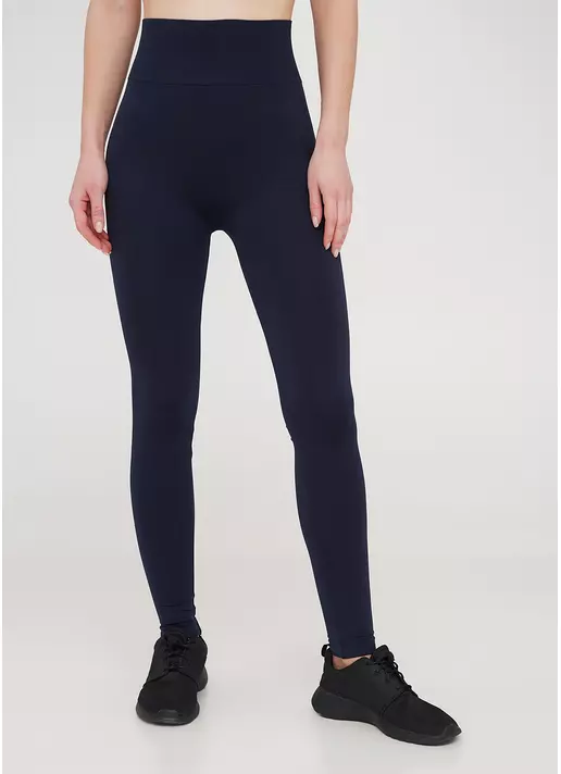 Леггинсы с широким поясом и боком швами Leggings Free dark blue (синий)
