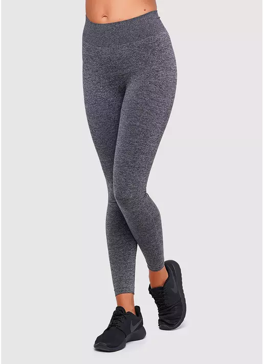 Женские леггинсы для фитнеса Leggins Melange (черный)