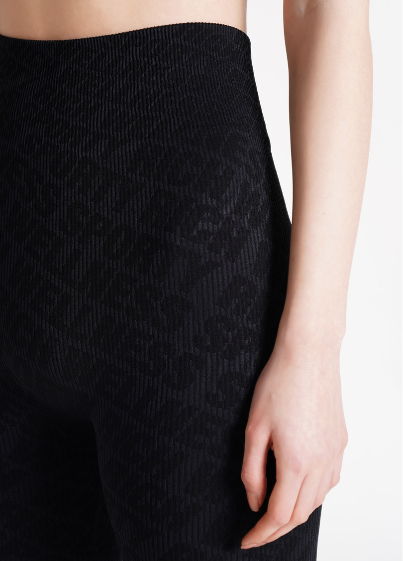 Леггинсы в рубчик LEGGINGS RIB WELLNESS black (черный)
