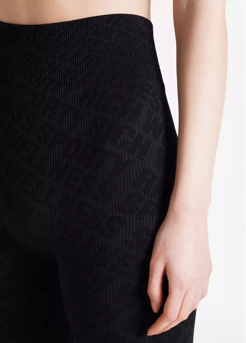 Леггинсы в рубчик LEGGINGS RIB WELLNESS black (черный)