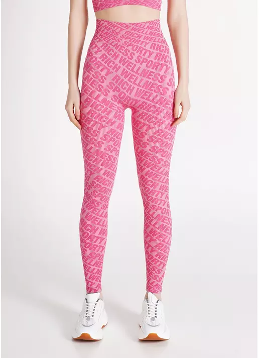 Легінси в рубчик LEGGINGS RIB WELLNESS bubblegum (рожевий)