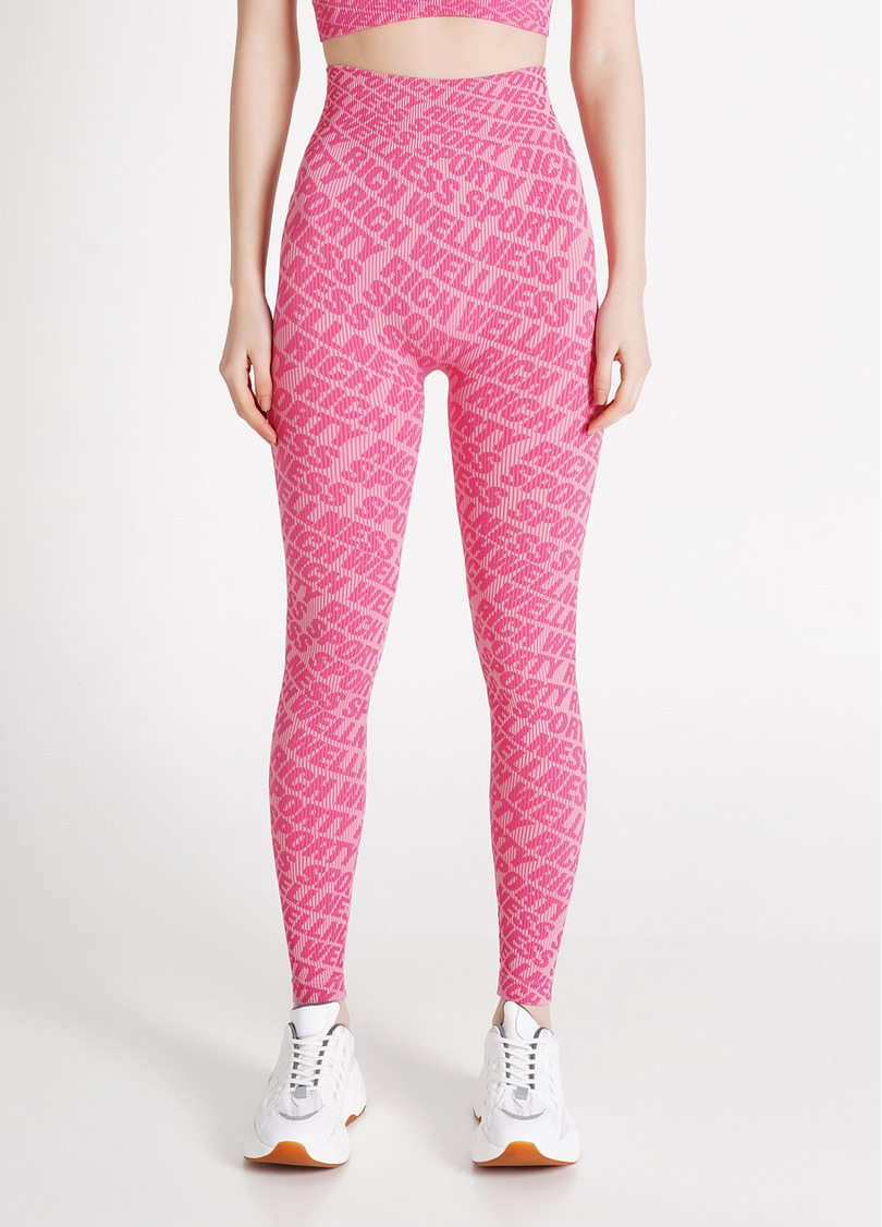 Легінси в рубчик LEGGINGS RIB WELLNESS bubblegum (рожевий)