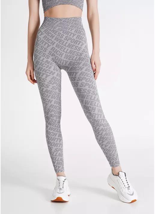 Легінси в рубчик LEGGINGS RIB WELLNESS ultimate grey (сірий)