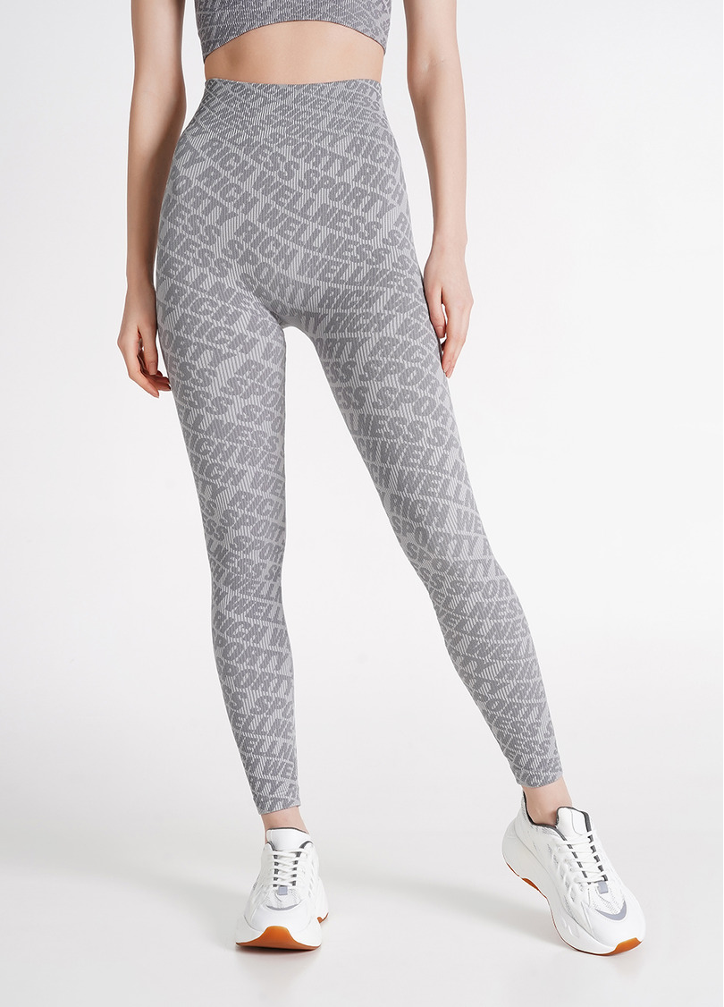 Легінси в рубчик LEGGINGS RIB WELLNESS ultimate grey (сірий)