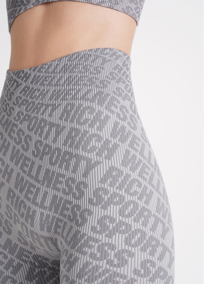 Легінси в рубчик LEGGINGS RIB WELLNESS ultimate grey (сірий)