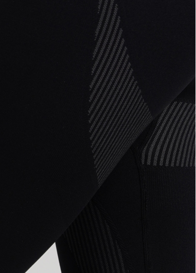 Термолеггинсы спортивные с широким поясом THERMO LEGGINGS 01 nero (черный)
