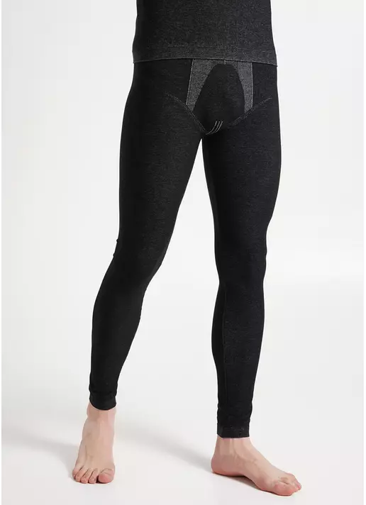 Бесшовные термолеггинсы мужские THERMO LEGGINGS MELANGE MAN nero (черный) Бесшовные термолеггинсы мужские THERMO LEGGINGS MELANGE MAN nero (черный)