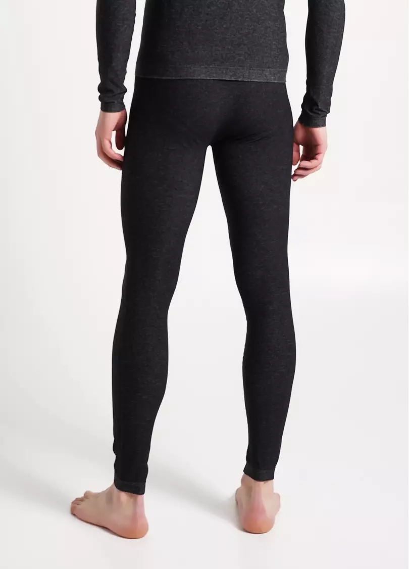 Бесшовные термолеггинсы мужские THERMO LEGGINGS MELANGE MAN nero (черный)