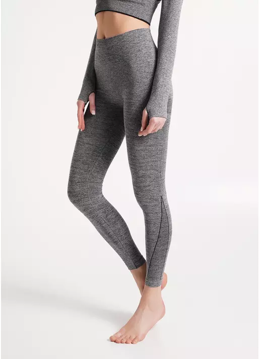 Бесшовные термолеггинсы THERMO LEGGINGS MELANGE nero (черный) Бесшовные термолеггинсы THERMO LEGGINGS MELANGE nero (черный)