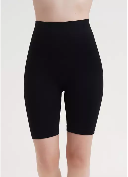 Корректирующие шорты бесшовные с широким поясом SHAPING PANTS nero (черный) Корректирующие шорты бесшовные с широким поясом SHAPING PANTS nero (черный)