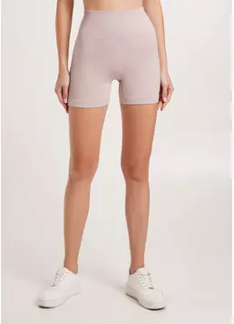 Бесшовные шорты в рубчик с пуш-ап эффектом SHORTS RIB SHAPE burnished lilac (розовый)