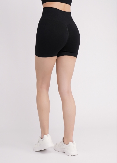 Безшовні шорти з пуш апом SHORTS SHAPE black (чорний)