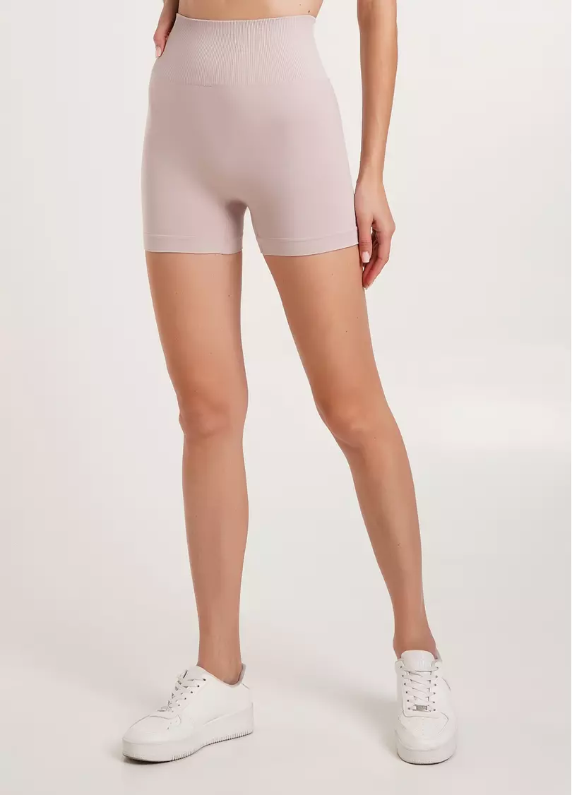 Бесшовные шорты с пуш апом SHORTS SHAPE burnished lilac (розовый)