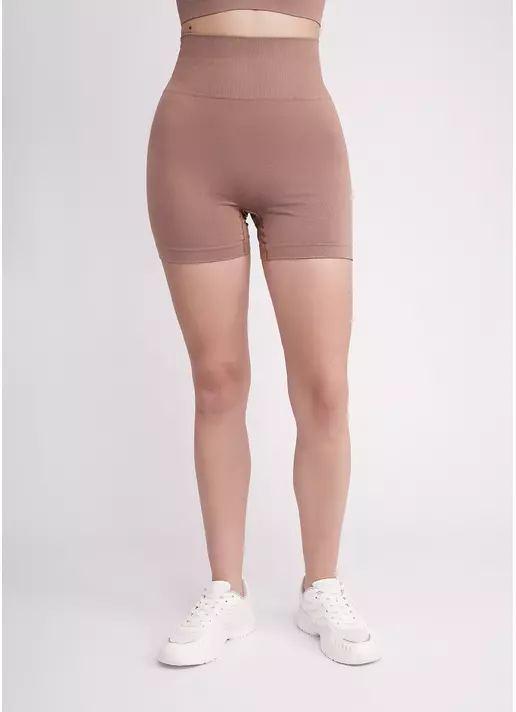 Бесшовные шорты с пуш апом SHORTS SHAPE mokko (коричневый)