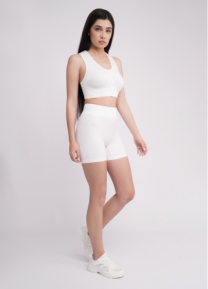 Спортивні шорти з ефектом пуш ап SHORTS SPORT SHAPE white (білий)