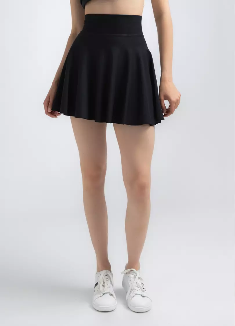 Тенісна спідниця-шорти SKIRT SHORTS, чорна