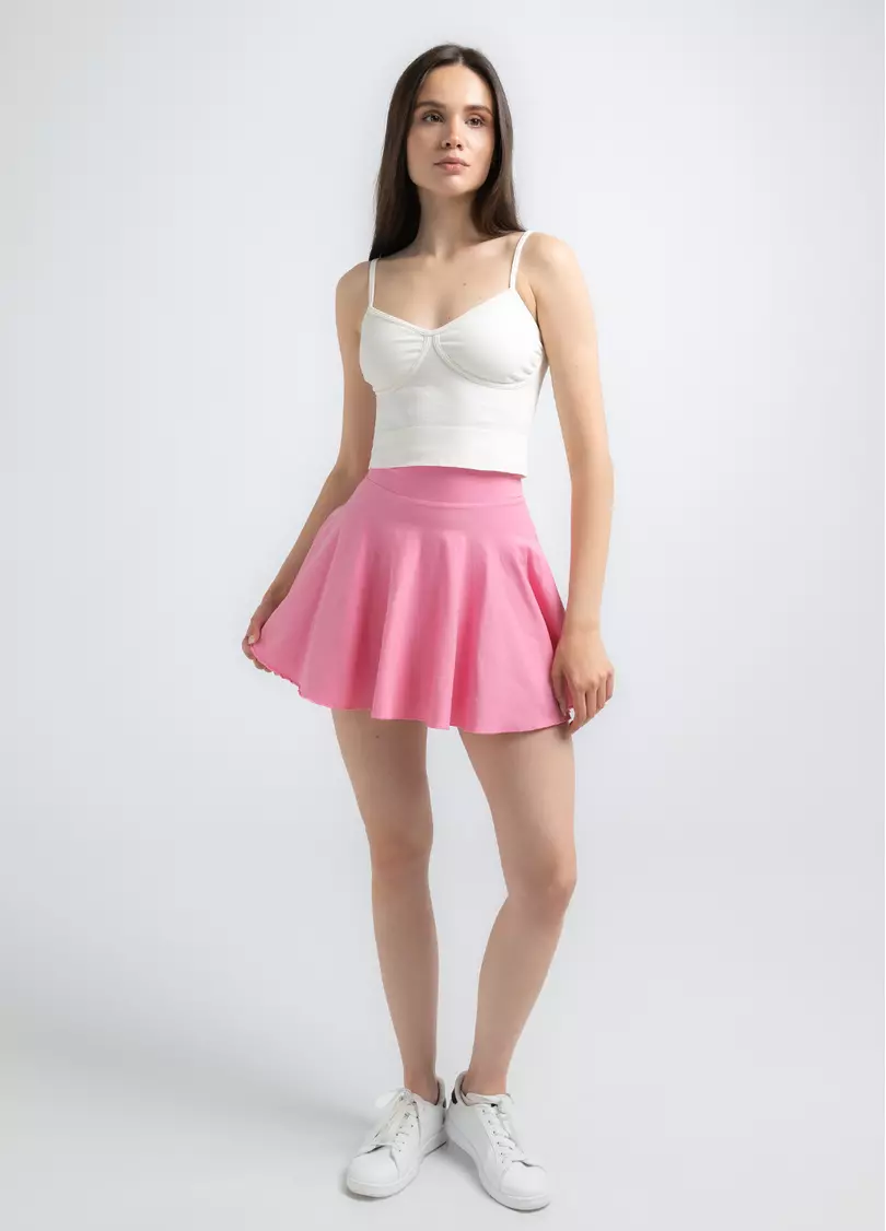 Тенісна спідниця-шорти SKIRT SHORTS, рожева