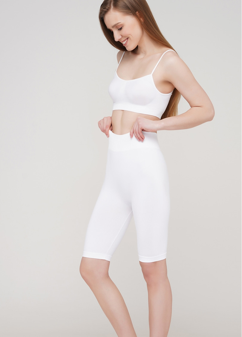 Велосипедки с высокой талией TRACKS 01 (белый)