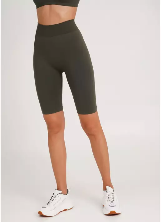 Велосипедки с высокой талией TRACKS 01 khaki (хаки)