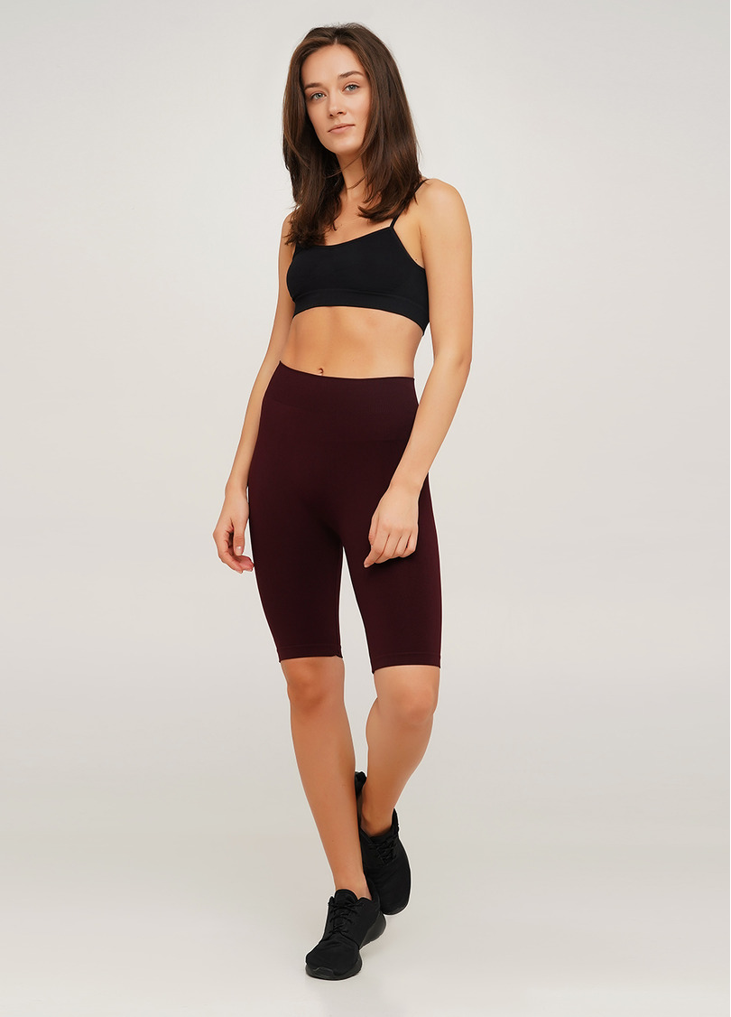 Велосипедки з високою талією TRACKS 01 marsala (бордовий)