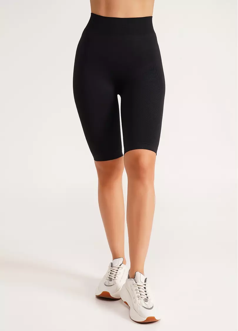 Велосипедки с высокой талией TRACKS 01 (черный)