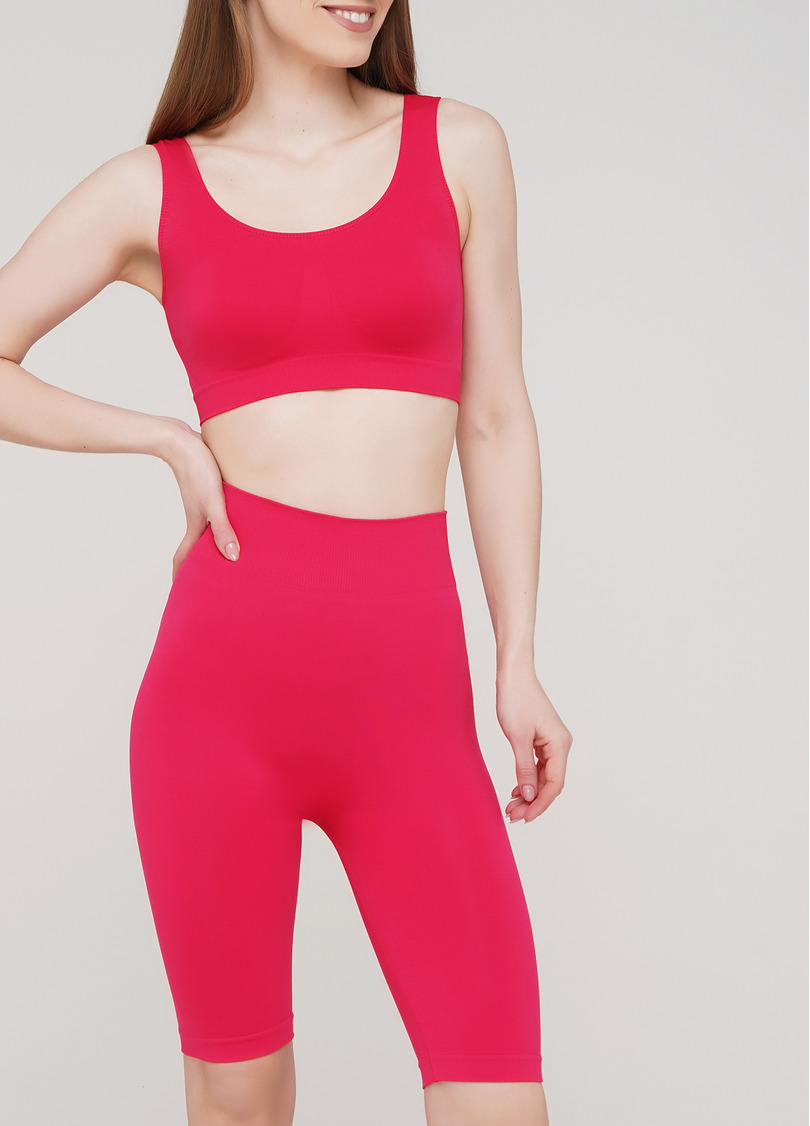 Велосипедки с высокой талией TRACKS 01 (ярко-розовый)